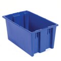 Quantum Storage Systems Shipping Container, Blue, Plastic, 18 in L, 11 in W, 6 in H SNT180BL